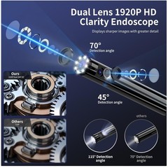 High Compatibility Endoscope Camera, 8 Adjustable LEDs