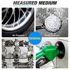 0~100Psi Stainless Steel 1/4″ NPT 2.5″ FACE DIAL Liquid Filled Pressure Gauge…