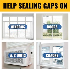 Transparent Window Weather Sealing Tape, 2 Inch x 40 Yards(120 Ft), Clear Win