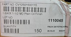 Heavy Duty Industrial Compression Spring 1.5″ Long 1.25″ OD 496 lb wire d 2.92mm