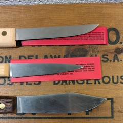 Dexter Russell Green River Works Carbon Steel Kitchen/Butcher Knives, Lot of 3