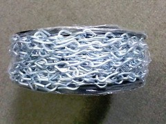 100 FT #12 Gauge Galvanized Jack Chain Steel Coil Roll New