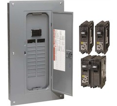 Homeline 100 Amp 20-Space 40-Circuit Indoor Main Breaker Qwik-Grip Plug-On Neutr