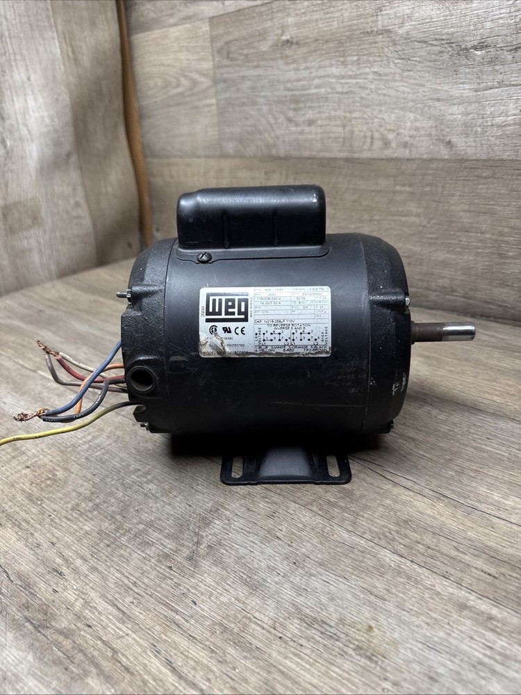 Weg 00136OS1BCDB56 1 HP AC Motor 115/208-230 V Single Phase 2P 3460 Rpm