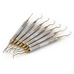 7pcs Periodontal Montana Jack Sickle Scaler Light Double Ended Dental Instrument