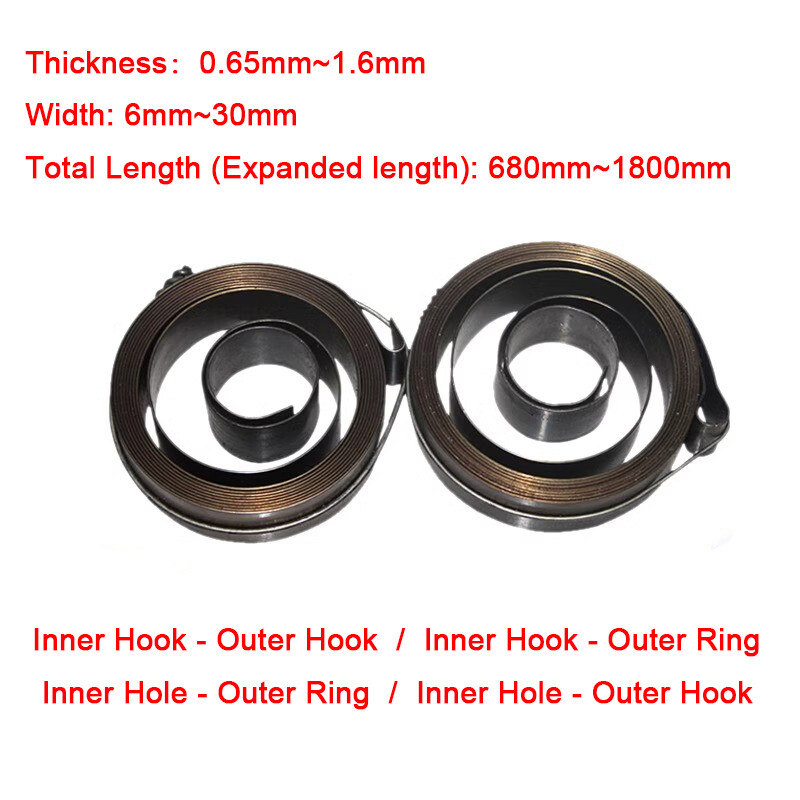 Clockwork Springs Quill Return Coil Spring for Drilling Milling Bench Machine
