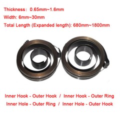 Clockwork Springs Quill Return Coil Spring for Drilling Milling Bench Machine