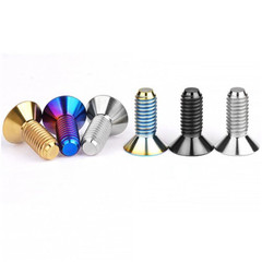 M8x20mm Inner Plum Countersunk T30 Torx Head Ti Titanium Bolts Screws Motorbike