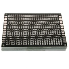5cm x 7cm Black PCB Printed Circuit Board, 5 Pack, 432 Holes, 32 Pads