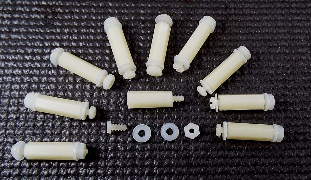 x10 STANDOFF #4-40″ x 3/4″ LONG 1/4″ HEX NUT & WASHER FEMALE MALE NYLON ESSENTRA