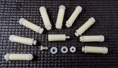 x10 STANDOFF #4-40″ x 3/4″ LONG 1/4″ HEX NUT & WASHER FEMALE MALE NYLON ESSENTRA
