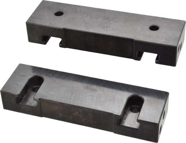 1 Pair Snap Jaws 6MSJ-185 Soft Steel Vise Jaws, Flat/No Step, fits 6″ Vise