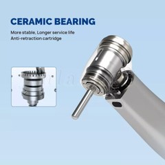 Dental 1:5 Increasing Contra Angle LED Optic Handpiece Fit NSK Electric Motor KV