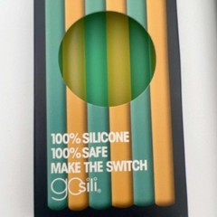 SiliKids Reusable Silicone Straws 6 Pack BPA Free Dishwasher Safe 2-Pack NWT