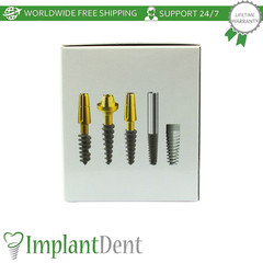 Monoblock Compressive Dental Fixture SLA Surface Titanium Sterile Dentistry