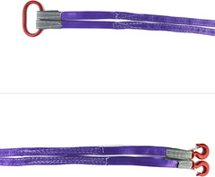 Lifting Slings Straps with Hooks – 5 Feet, 4409 Pounds Capacity, 2 Pack Polyeste