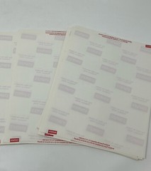 2 x 4 1/8 Inches shipping label 42 sheets, 420 labels ( Open Box)