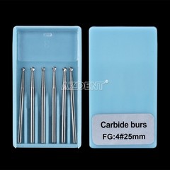 Dental Surgical Tungsten Carbide Bur Round type 25mm FGXL 4 For high speed
