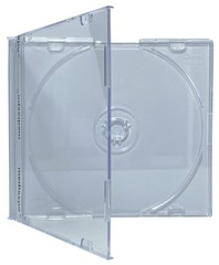 100 SLIM SUPER Clear CD Jewel Cases & 100 OPP Bags