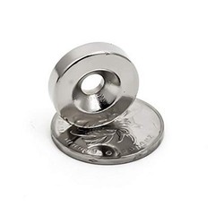 15 25 50 Strong Neodymium Magnets Countersunk Ring 25 X 5mm Rare Earth 5mm hole