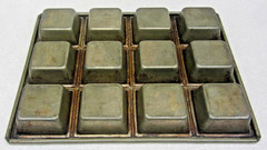 BAKING PAN Commercial Grade Full Size Sheet 12 Pocket Heavy-Duty ~13.5″ x 10.25″