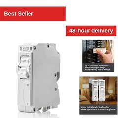 Leviton LB120-T 20A 1-Pole Circuit Breaker, Thermal Magnetic, 120 VAC