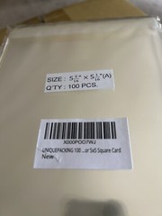 (1000) Uniquepacking 5 3/16″ x 5 1/16″ Clear Resealable Cellophane Bags 1.2 mil