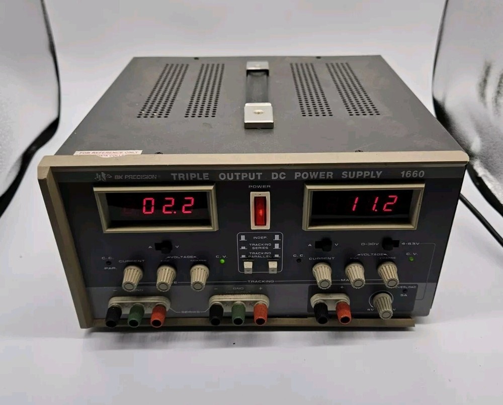 BK Precision 1660 Triple Output DC Power Supply – 0-30V, 0-2A , 5A