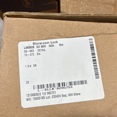Schlage L9080B Storeroom Lock Right-Handed, MPN L9080B 02 605 00A