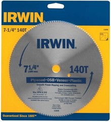 Irwin 11840 7-1/4″ 140T Steel Circular Saw Blades Wood Cutting