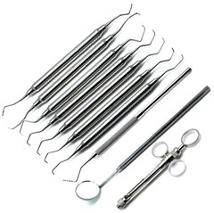 Scaling & Root Planning Set of 10 Dental Premium Instruments New Tray Setup