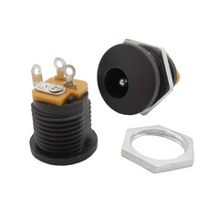 10PC Male Barrel Jack Plug Female Socket Panel Mount DC 12V Power Connectors