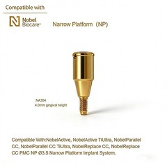 US Dental Ti Abutment NP fit Zest Locator for NobelBiocare NobelActive Implants