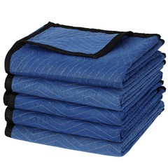 12 PCS Moving Blankets 80″ x 72″ (35lb/dz) Quilted Shipping Furniture Pads