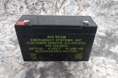 Big Beam LS2E4XL1RW 120/277VAC Wall Mount LED Combo Exit Sign