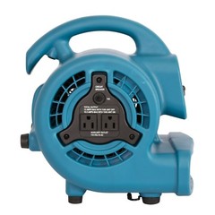 XPOWER P-80A 1/8 HP Mini Air Mover Carpet Dryer Blower Floor Fan w/ Dual Outlet