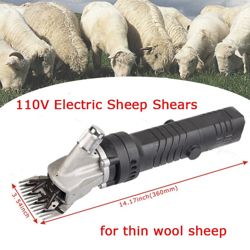 110V Electric Sheep Shearing Machine Sheep Shears Wool Shears Thin Sheep Clipper