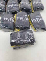 12 pairs Ansell HyFlex 11-841 Foam Nitrile Grip Work Gloves – Size 8 Medium M