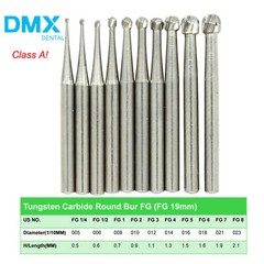 Dental Carbide Bur Friction Grip FG Round 557 330 For High Speed Handpiece A
