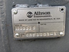 ALLISON CRT 3331-1 TRANSMISSION