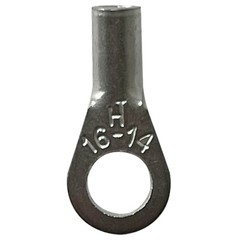 (100) Non-Insulated 16-14 Gauge #10 Ring Terminal Uninsulated Wire Connector USA