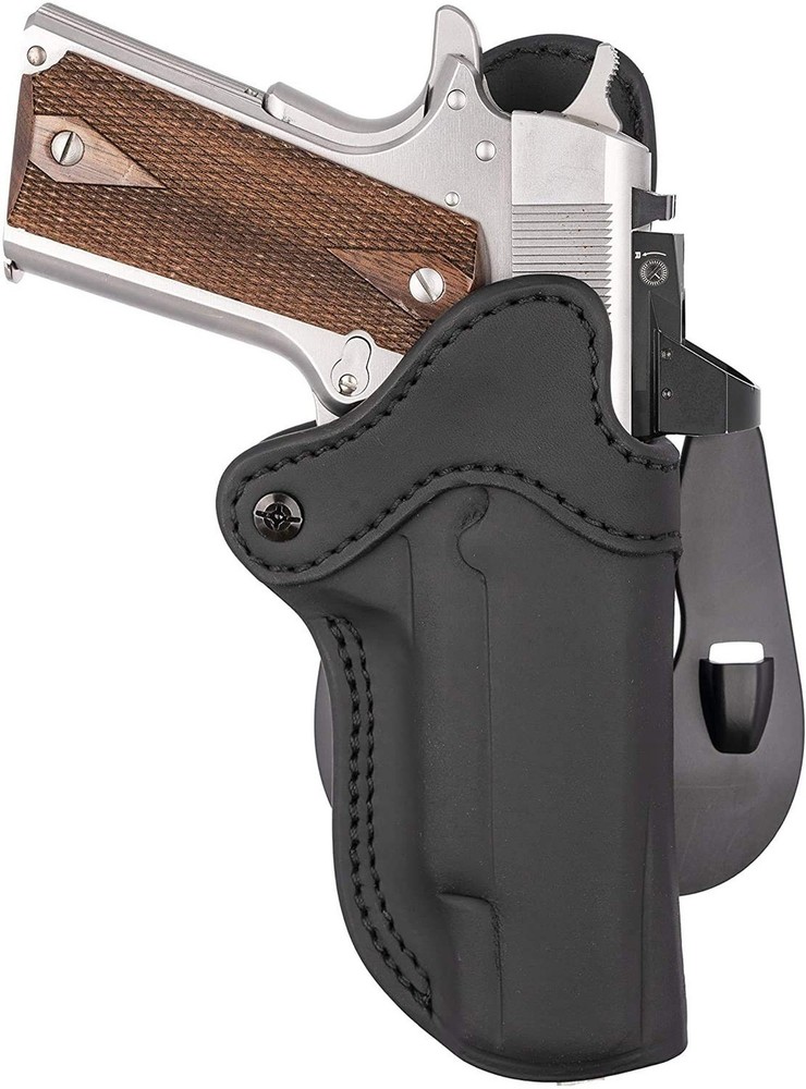 1791 GUNLEATHER 1911 Paddle Holster – Optic Ready OWB CCW Leather Gun Holster…