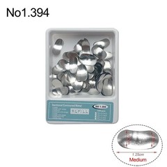 100 Pcs Dental Sectional Contoured Metal Matrices Refill Matrix Band Ledge 35um