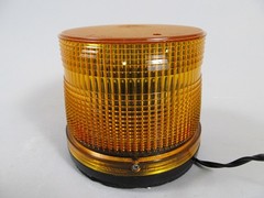 Whelen 2012 Series Amber Strobe Beacon 12/24 Volt Model 2012LP Tested & Working
