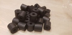 RUBBER SPACER HIGH GRADE 1-1/4″THK X1-1/4 OD X 1/4″ID (4PACK)MADE IN THE USA