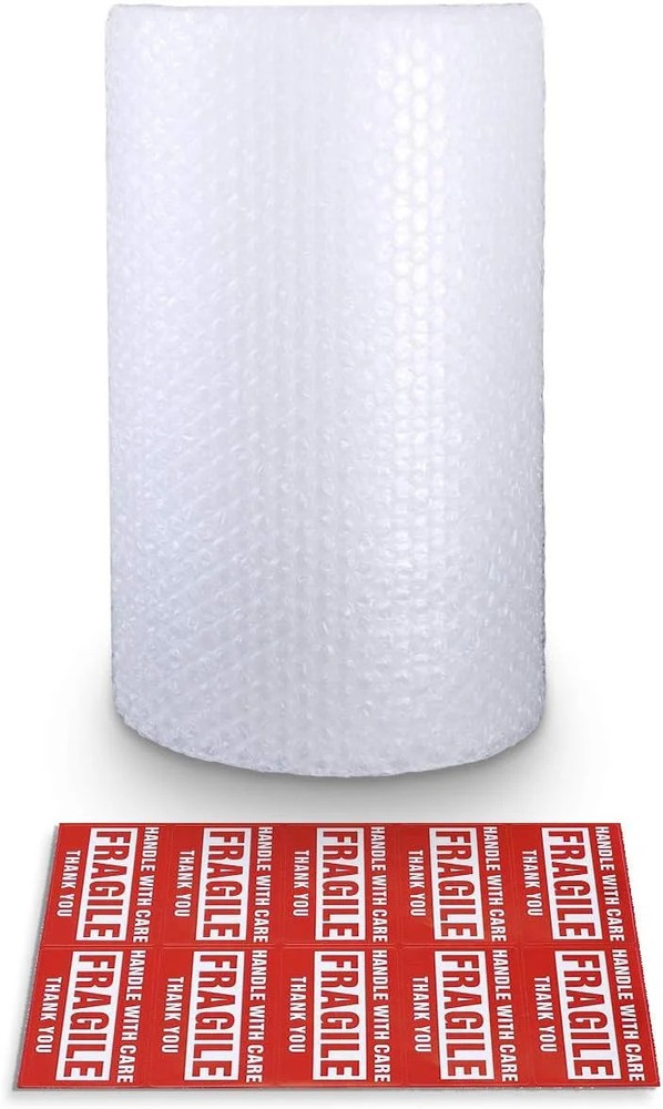 Pacific Mailer Bubble Cushioning Wrap Rolls, 3/16″ x 12″ x 15′ ft Total, Perfora