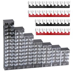 Dual Row 3-12 Positions 600V 15/25A Screw Terminal Block Terminal Barrier Strip