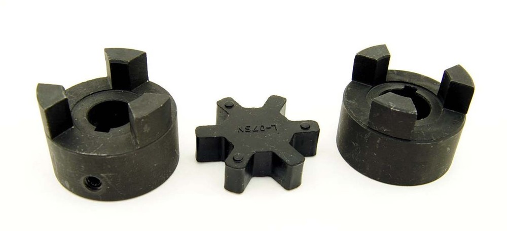 3/4″ to 7/8″ L075 Flexible 3-Piece L-Jaw Coupling Coupler Set NBR Rubber Spider