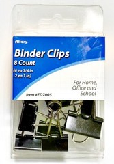 Allary #FD7005 Binder Clips, 8ct (6 x 3/4″ and 2 x 1″)