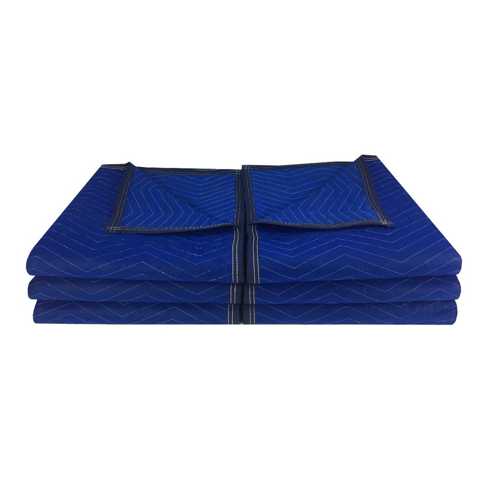 UBMOVE Pro Moving Blankets (6 Pack) 35lbs/doz 2.92lb/ea 72″x80″ Blue